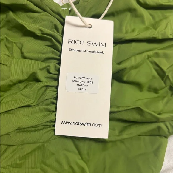Riot Swim Matcha Echo One-Piece - Picture 2 of 2